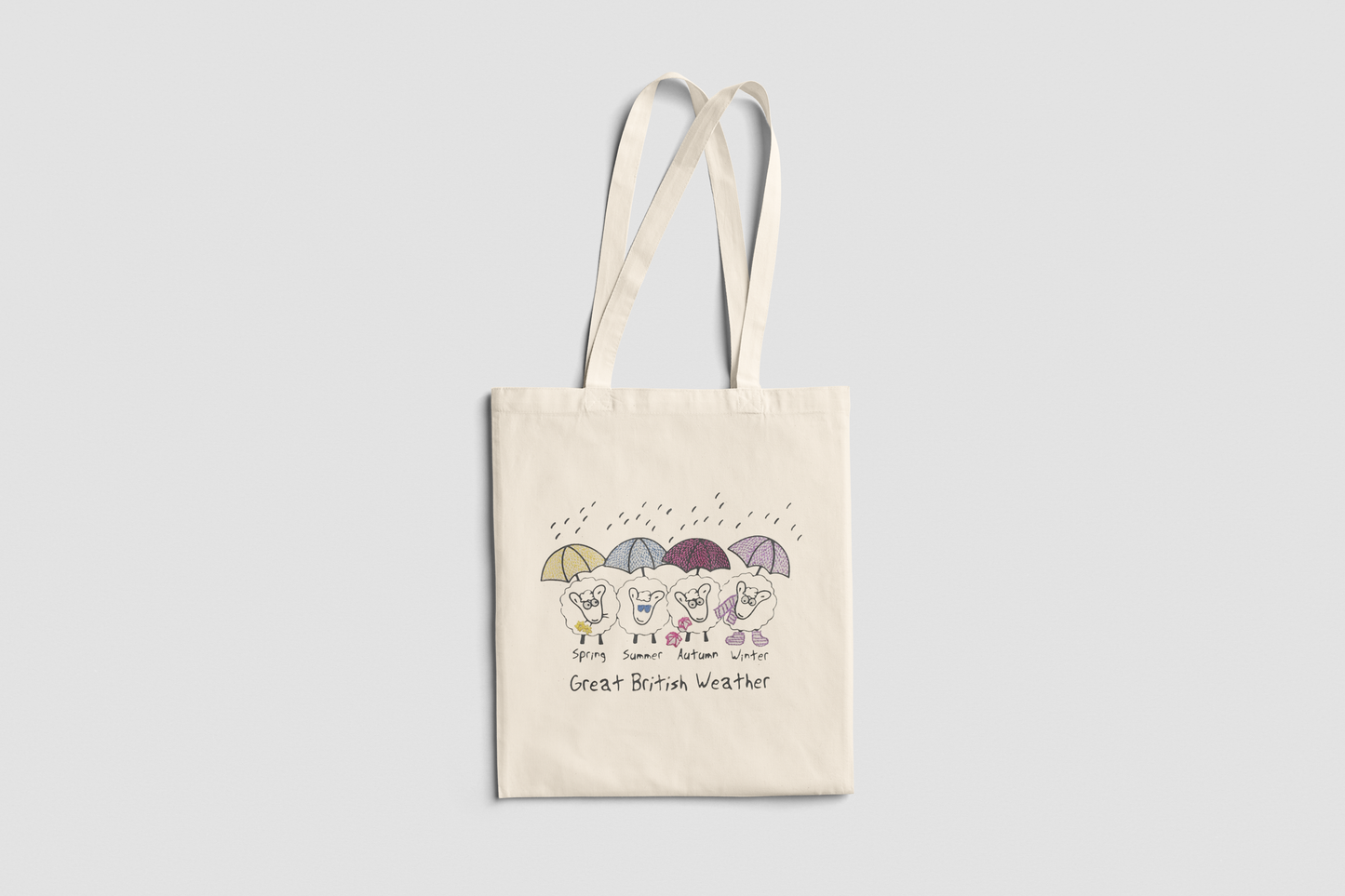 Sheep Design - Cotton Tote Bag